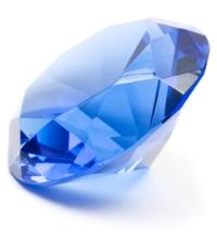 The Birthstone for September is the blue sapphire